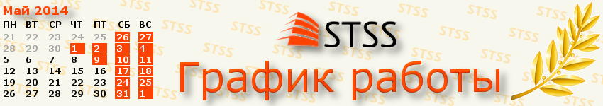 График работы компании STSS в мае 2014 года