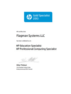  HP Gold Specialist 2013