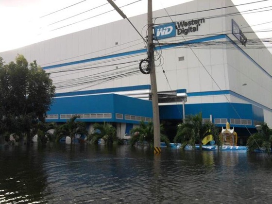 Наводнение в Таиланде, завод Western Digital